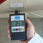 Miernik grubości lakieru MGR-11-FE - wynik 250 µm - wykrycie podwójnej warstwy lakieru